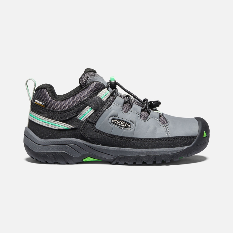 Keen Targhee Waterproof Shoes - Kids' Grey Green Footwear